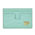 Tom Ford Croc Embossed Card Holder, front view